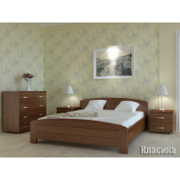 Кровать деревяная 160х200 'Классика' Явіто (11 вариантов цветов)