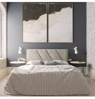 М'яка сучасне ліжко двоспальне 'Кліо' від Шик-Галичина (різні розміри)