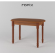 Кухонний розкладний стіл 110*66см з дерев'яними ніжками 'Мартін МДФ' від Летро (9 варіантів кольорів)