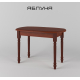 Кухонний розкладний стіл 110*66см з дерев'яними ніжками 'Мартін МДФ' від Летро (9 варіантів кольорів)