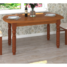 Обідній розкладний стіл 150*90см з дерев'яними ніжками 'Київ-2' від Летро (9 різних кольорів)