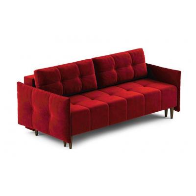 Прямий диван розкладний 215 см на ніжках 'Олівер' від Шик-Галичина (різні варіанти тканини)