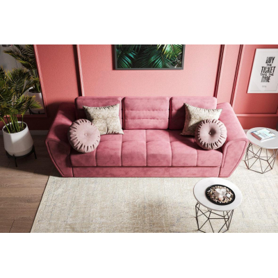 Прямий диван розкладний 250 см у вітальню 'Нева' від Шик-Галичина (різні варіанти тканини)