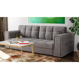Розкладний прямий диван в вітальню 250 см 'Мартін' від Шик-Галичина (різні варіанти тканин)