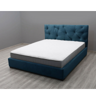 М'яка двоспальне ліжко 160*200 см 'Луна' від Шик Галичина (різні розміри і колір оббивки)