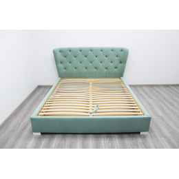 М'яка двоспальне Ліжко 160*200 см 'Ірис' від Шик Галичина (різні розміри і варіанти оббивки)