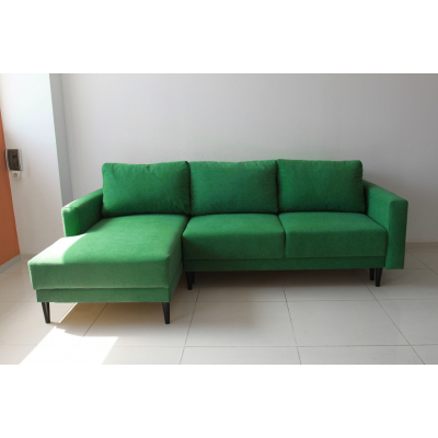 Кутовий розкладний диван 240 см 'Лаки' від Шик-Галичина (різні варіанти тканини)