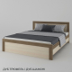 Кровать двухспальная 160*200 см 'Модуль' ЛДСП от Летро (15 вариантов цвета)