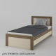 Ліжко в дитячу 90*200 см 'Модуль' ЛДСП від Летро (15 варіантів кольору)