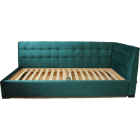 Односпальная мягкая угловая кровать 'Лео'  90*200 см от Шик-Галичина (разные размеры)