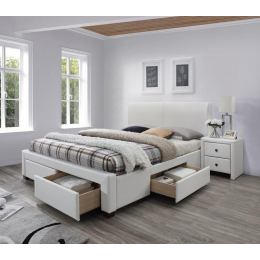 Ліжко Modena білий 160 x 200 см (білий)