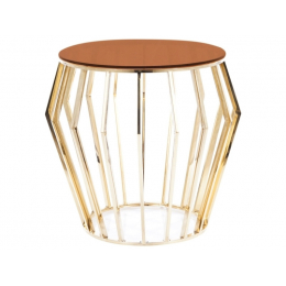 Журнальний столик Signal ARIANA B Бурштин / Золото (ARIANABCTZL)