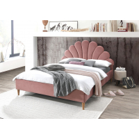 Двоспальне ліжко Signal Santana Velvet 160X200 Антична роза (SANTANAV160RD)