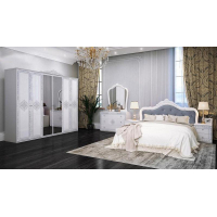 Спальня Миро-Марк Луїза 6Д прованс білий Глянець (44096)