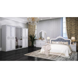 Cпальня Миро-Марк Луиза 6Д прованс Глянец белый (44096)