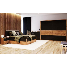Современная Модульная мебель в спальню Миро-Марк Рамона Дуб крафт/лава (44123)