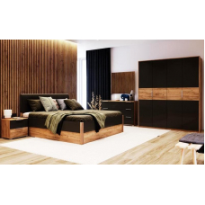 Меблі в спальню виробника Миро-Марк Рамона 4Д Дуб крафт/лава (44122)
