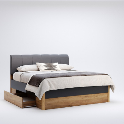 Спальня корпусні меблі Миро-Марк Рамона 6Д модерн Дуб крафт/лава (44121)