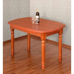 Кухонний розкладний стіл з дерев'яними ніжками 130*78см 'Львів 2 МДФ' від Летро (9 варіантів кольорів)