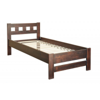 Кровать односпальная деревянная 90*200 'Верона' от Мебель Сервис (орех)