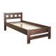Ліжко односпальне дерев'яне 90*200 'Верона' від Меблі Сервіс (горіх)