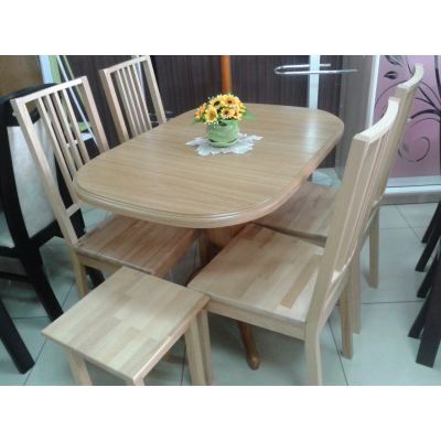 Дерев'яний розкладний стіл 107*74 см Fusion Furniture Еміль горіх