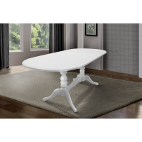 Деревянный раскладной стол  148 см Fusion Furniture Даниель белый