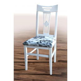Деревянный стул 'Юлия' (белый) жесткая спинка (Хелена 1) от Микс Мебель