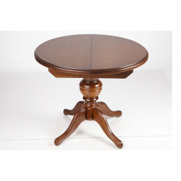 Розсувний круглий стіл Гермес 89см (горіх темний) від Мікс Меблі