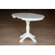 Круглый раздвижной стол Чумак-2 d=80см (белый, слоновая кость) от Микс Мебель