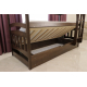 Двоярусне дерев'яне ліжко з підйомним механізмом 'Бембі' від Дрімка (різні розміри та кольори)
