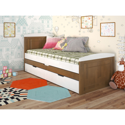 Дитяче ліжко дерев'яне 'Компакт' від Arbor (різні кольори)