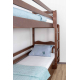 Двоярусне дерев'яне ліжко з підйомним механізмом 'Мауґлі' від Дремка (різні розміри, кольори)