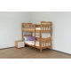 Двоярусне дерев'яне ліжко 80*190 'Рукавичка' від Дремка (різні розміри, кольори)