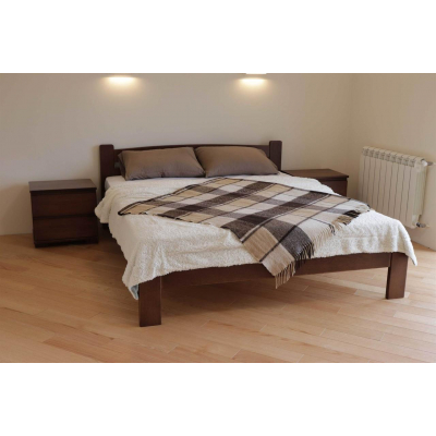 Двоспальне дерев'яне ліжко 'Дональд' від Дремка (різне розмір і колір)
