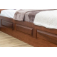 Двухспальная деревянная кровать с подьемным механизмом 160 'Эдель' от Дримка (разные размеры, цвета)