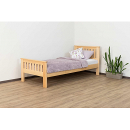 Односпальне дерев'яне ліжко 'Жасмін' від Дрімка (різні розміри та кольори)
