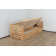 Односпальне дерев'яне ліжко з підйомним механізмом 'Карлсон' від Дремка (різні розміри, кольори)