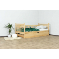 Односпальне дерев'яне ліжко з підйомним механізмом 'Моллі' від Дремка (різні розміри та кольори)