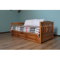 Односпальная деревянная кровать с подъемным механизмом 'Немо' от Дримка (разные размеры и цвета)