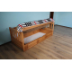Односпальне дерев'яне ліжко з підйомним механізмом 'Немо' від Дремка (різні розміри та кольори)