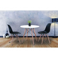 Круглый стол 'Этна МДФ' от Микс Мебель d=80 см (белый)