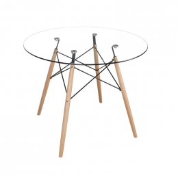 Круглий стіл 'Етна' від Мікс Меблі d=80 см (скло )