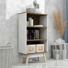 Сучасна книжкова шафа стелаж FLASHNIKA W1 (535мм x 270мм x 985мм)