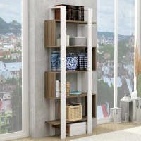Сучасний книжковий стелаж FLASHNIKA D8 (700мм x 232мм x 1630мм)