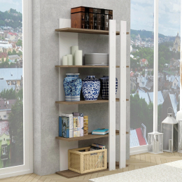 Сучасна книжкова стелаж FLASHNIKA D9 (700мм x 232мм x 1380мм)