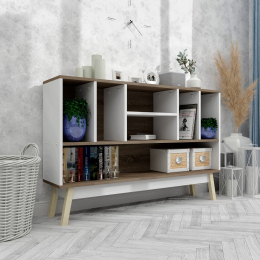 Сучасна книжкова шафа стелаж FLASHNIKA W12 (1200мм x 270мм x 780мм)