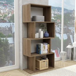 Сучасна книжкова шафа стелаж FLASHNIKA D11 (600мм x 270мм x 1280мм)