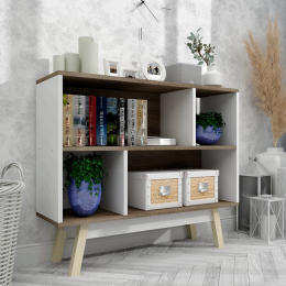 Сучасна книжкова шафа стелаж FLASHNIKA W11 (900мм x 270мм x 760мм)