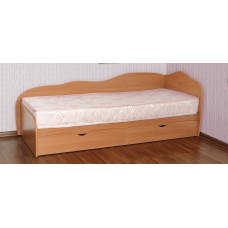 Ліжко односпальне з висувними ящиками Сплюх 80х200см Летро (15 варіантів кольору)